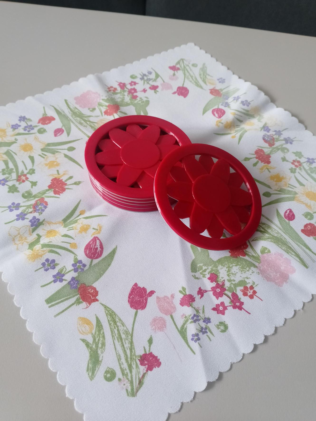 Flower coaster 3D model