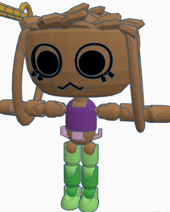 Articulated Bassie from Dandy's World (Roblox Figure)