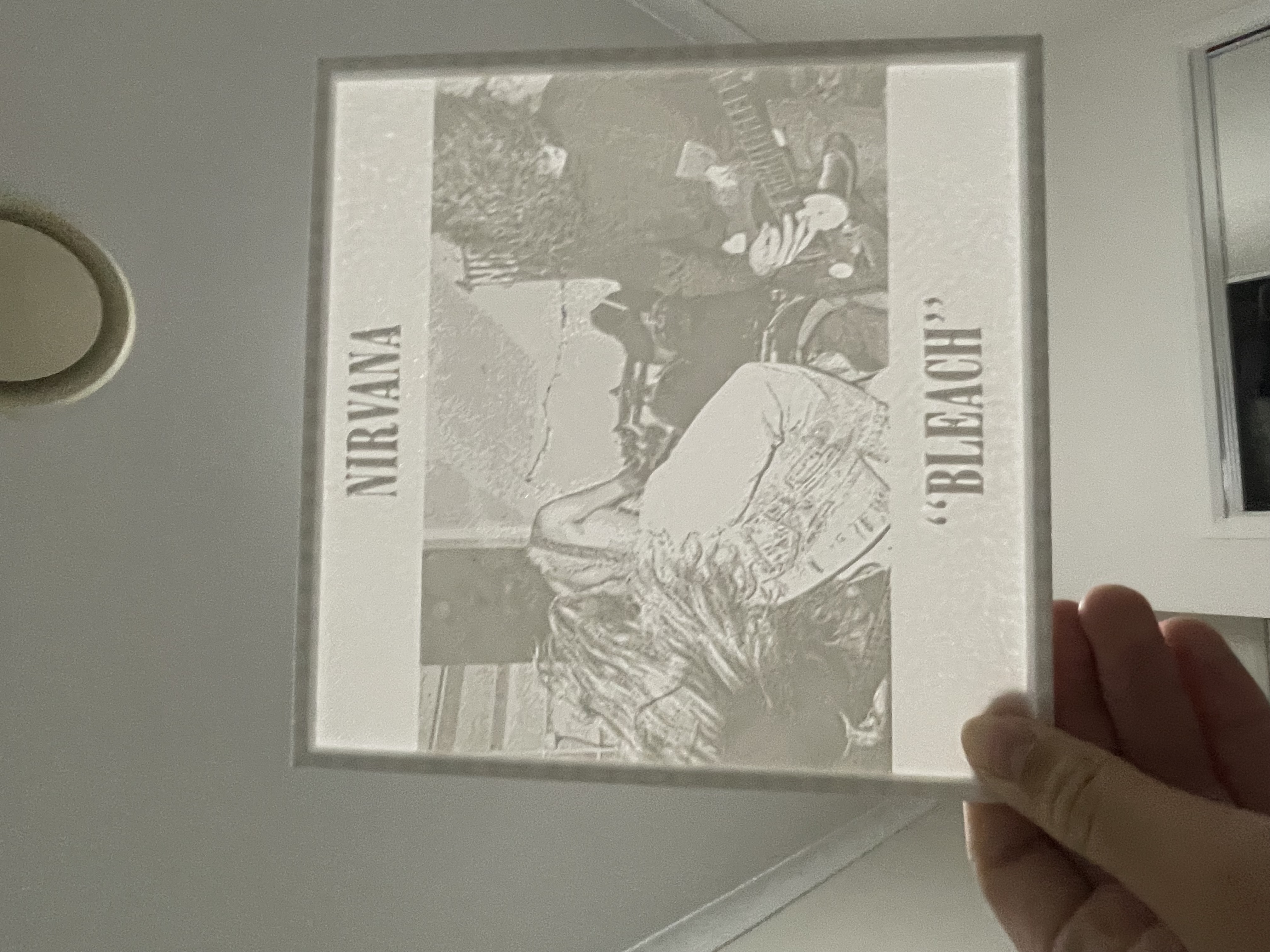 Nirvana "BLEACH" Lithophane (WHITE FILAMENT RECOMENDED)
