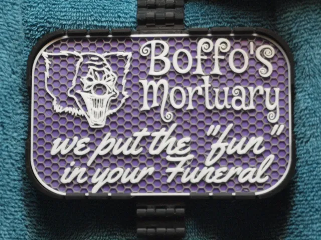 Boffo's Mortuary sign