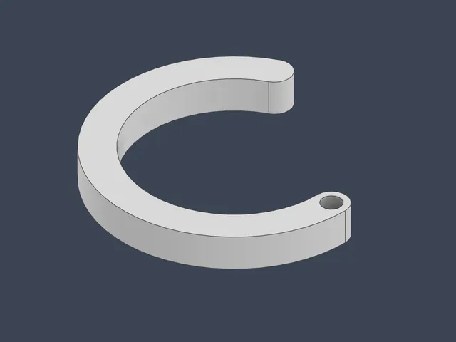 Closet Bar Hook for Strings or Chains