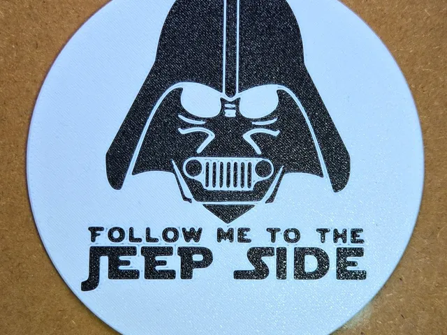 Darth Vader FOLLOW ME TO THE JEEP SIDE Coasters