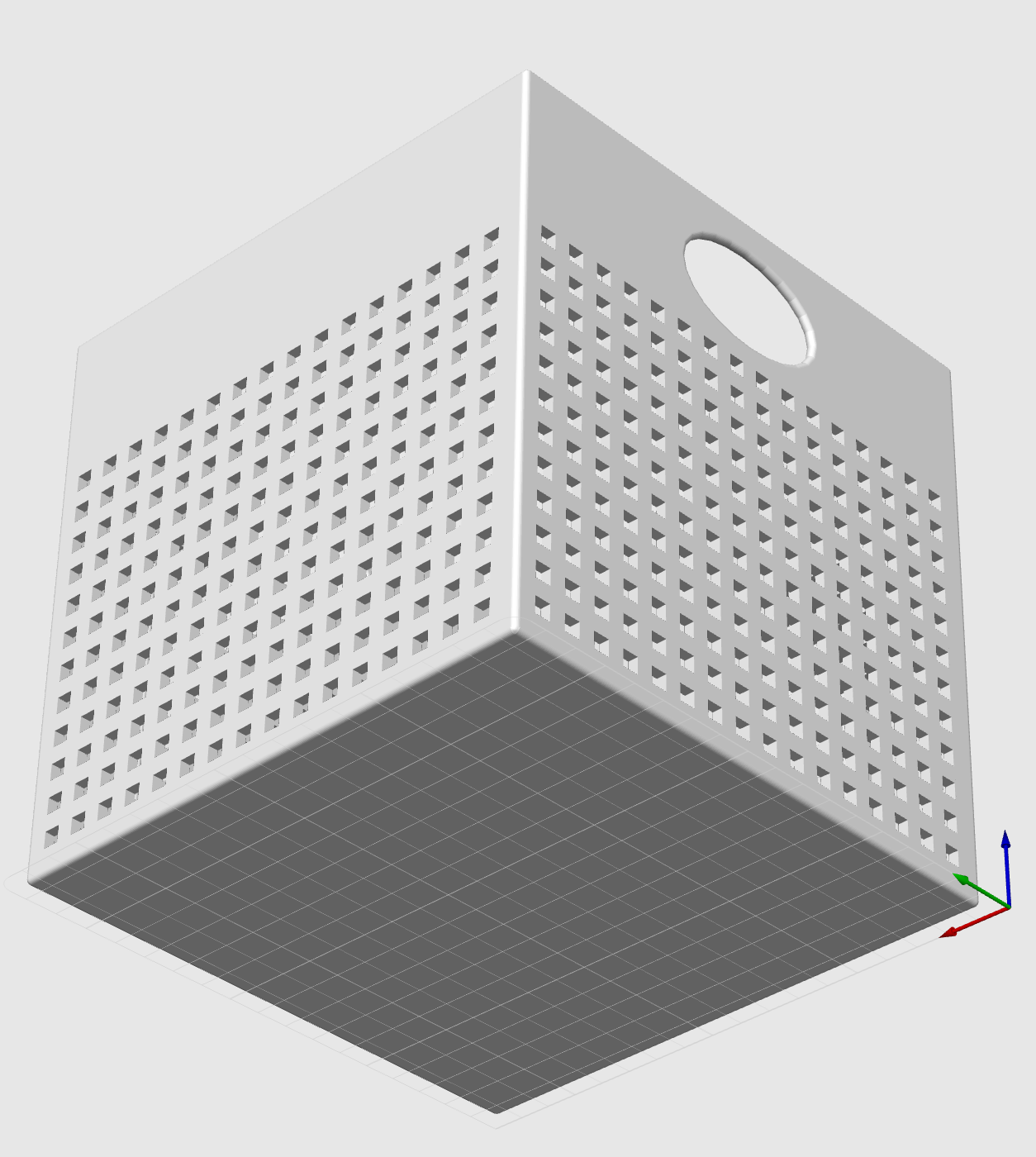 Miniatura 3 do modelo 3D Multi-use Bin with Grid/Circle Pattern.
