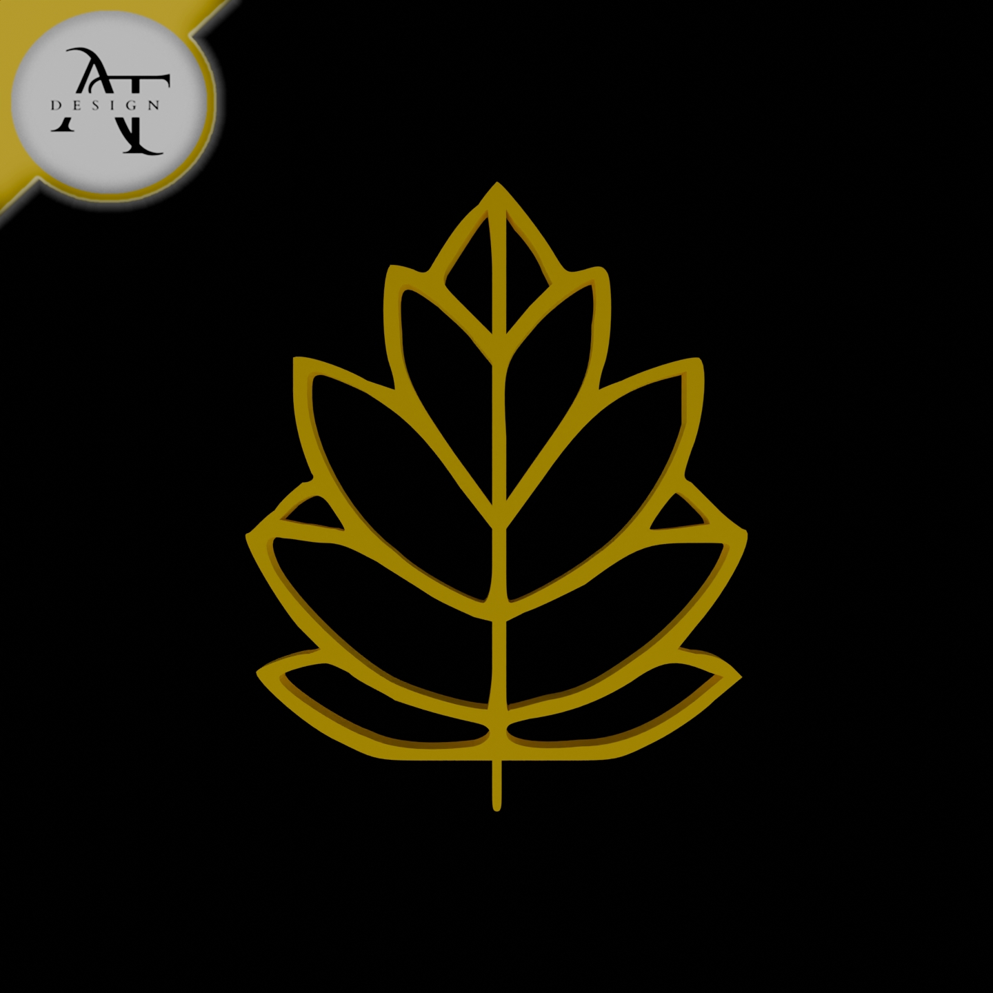 Simple Leaf Symbol - 2D Art