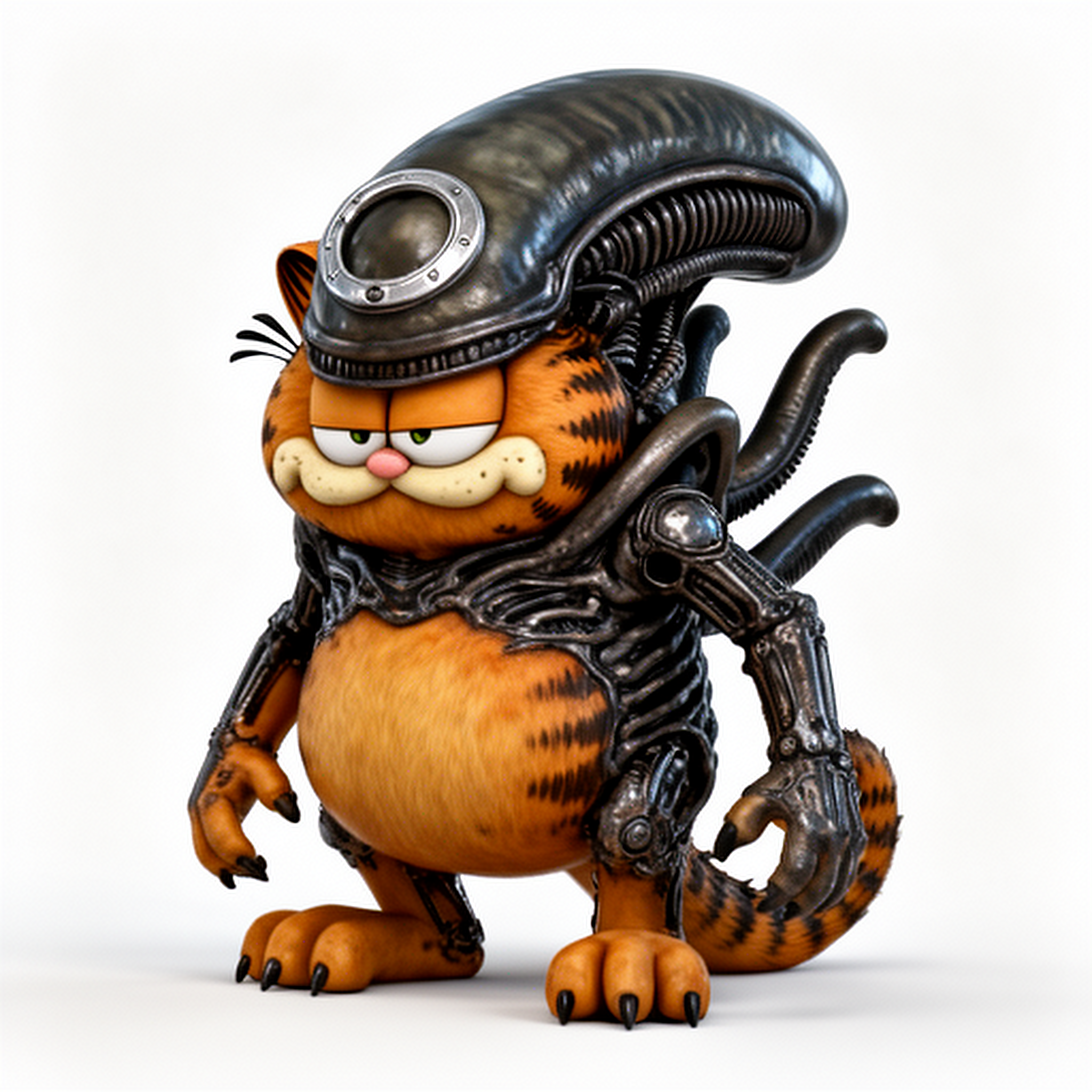 Garfield Alien Xenomorph Ring Figure