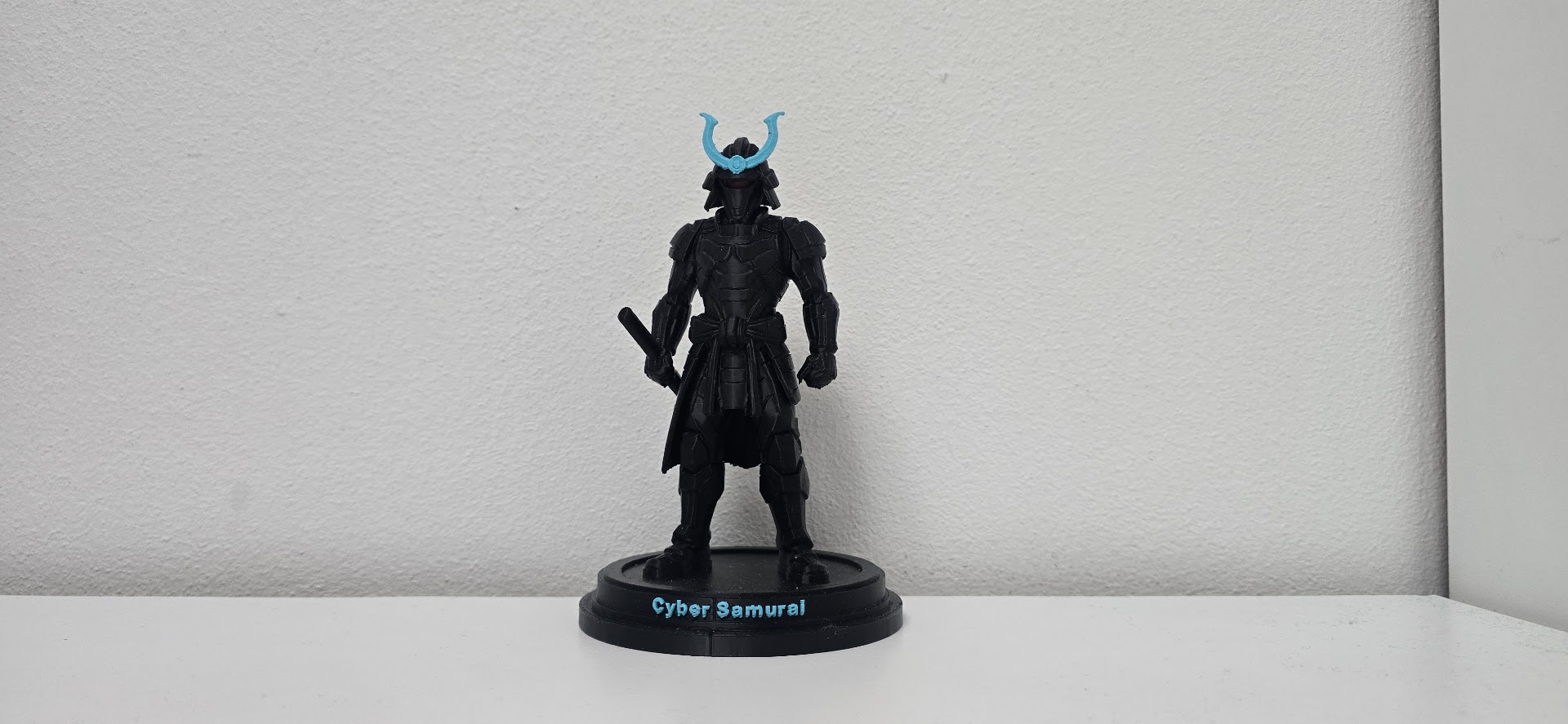 Cyber Samurai Futuristic Warrior Statue