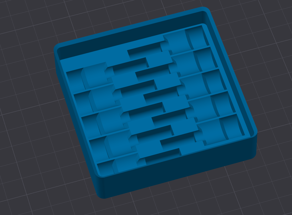 Gridfinity E3D Revo Nozzle Holder 2x2