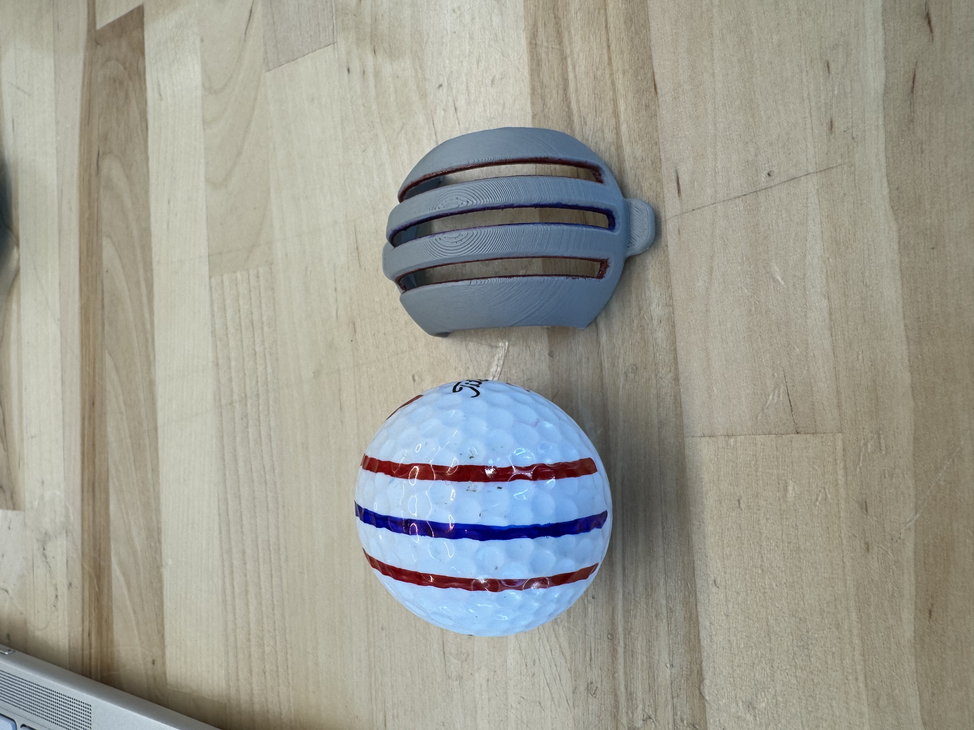 Tri-Line Golf Ball Stencil