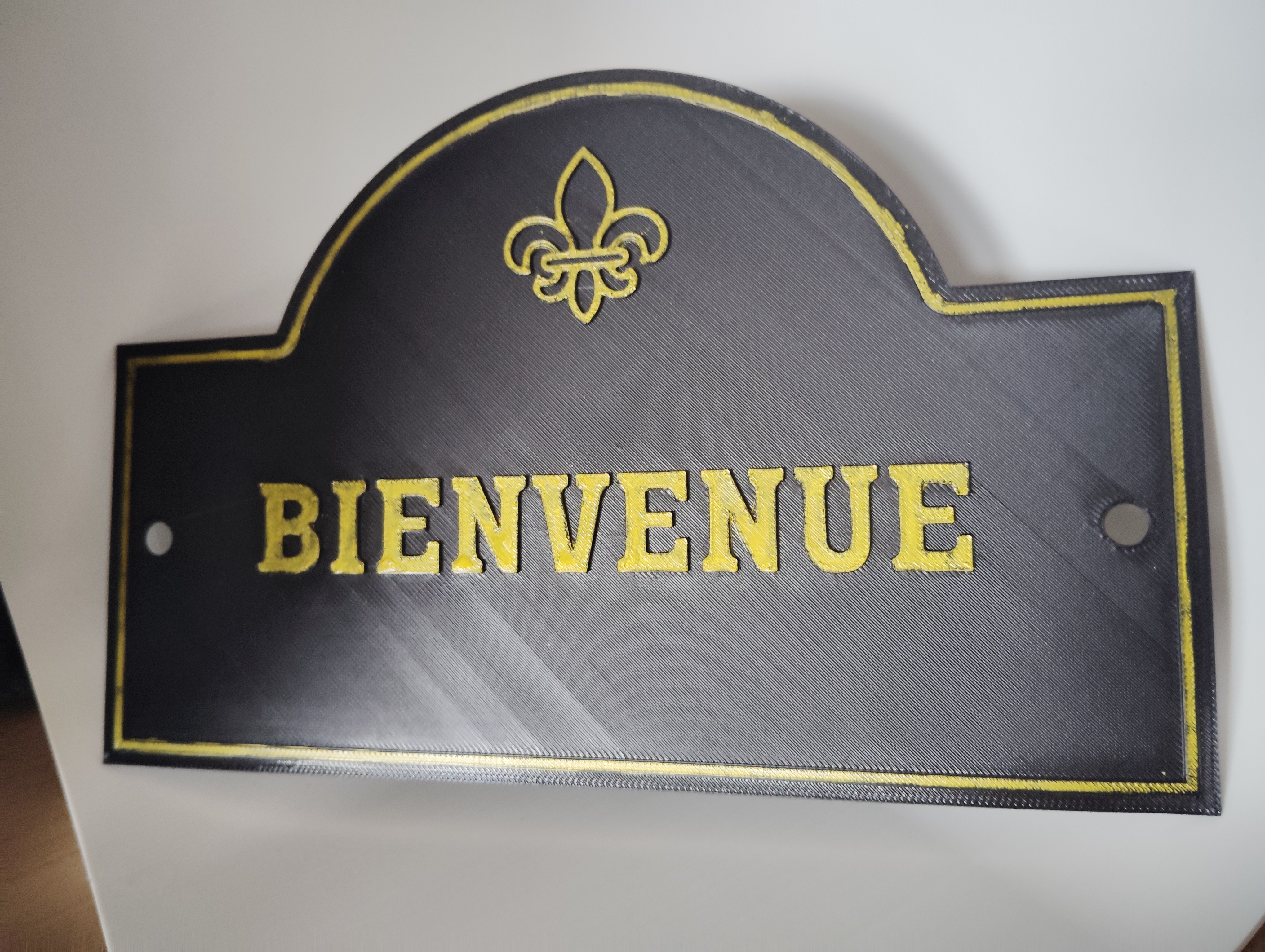 Panneau Bienvenue 3D model by Lilayer 3D