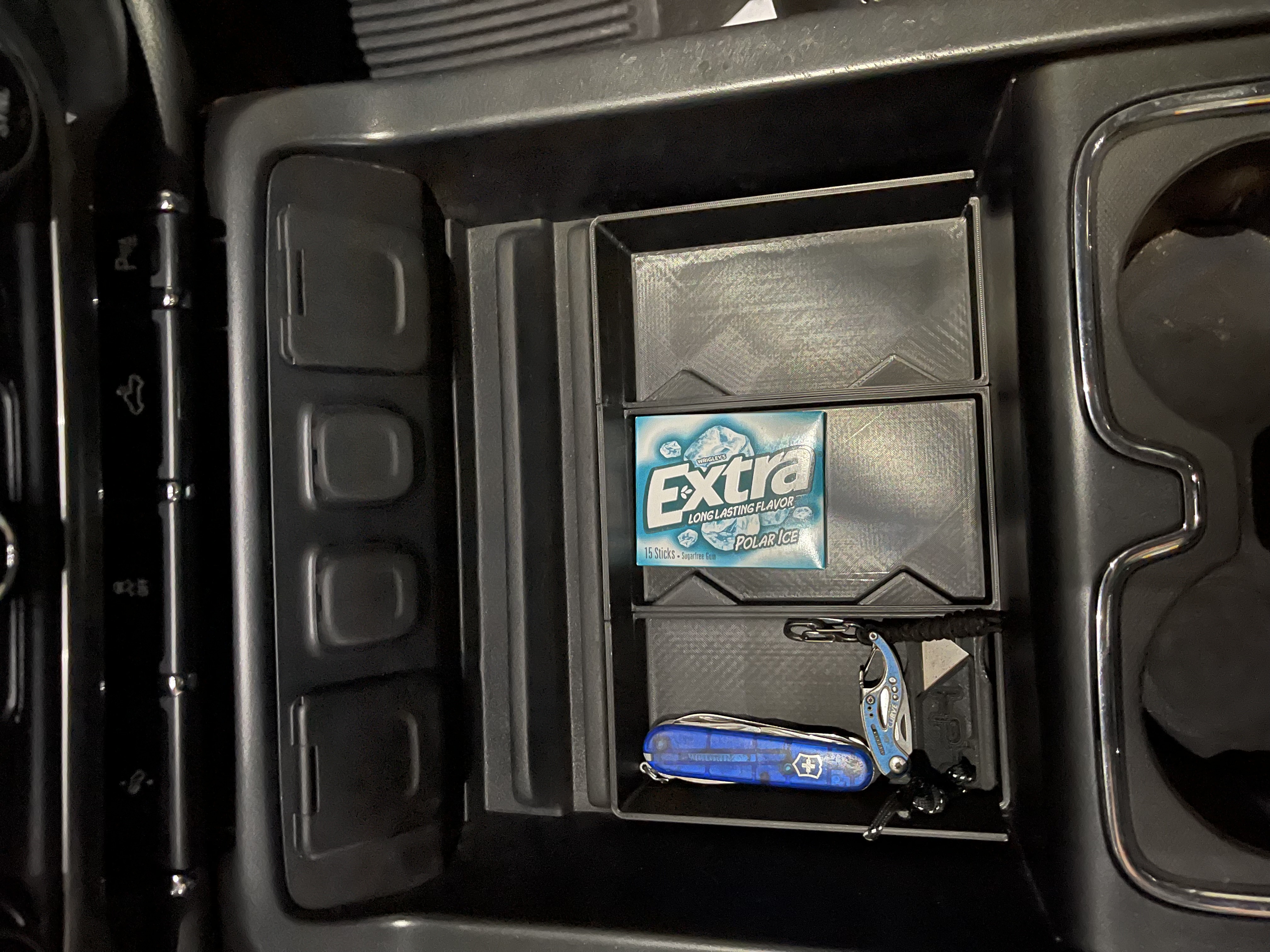Silverado console tray mod