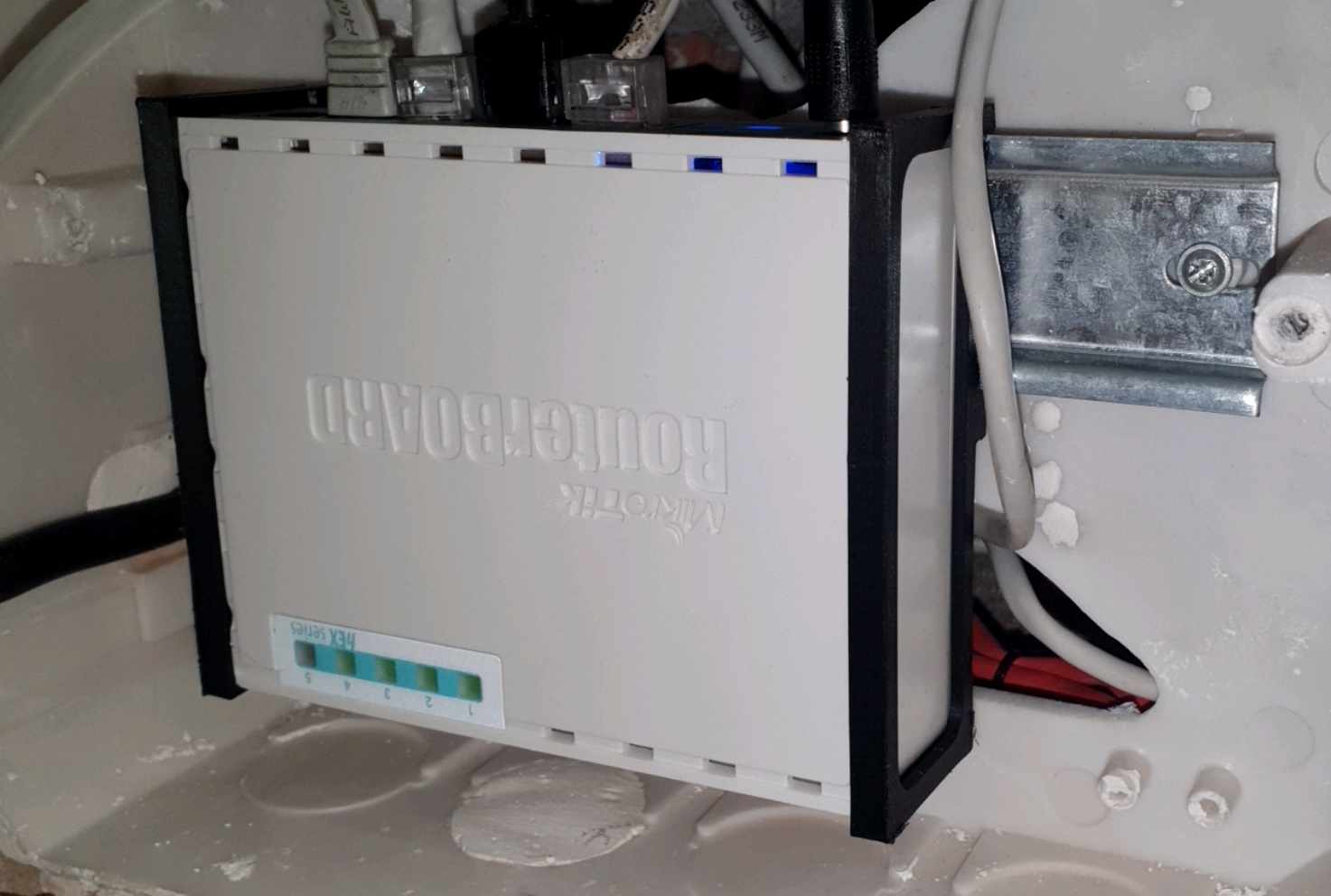 MikroTik hEX DIN Rail Mount Brackets