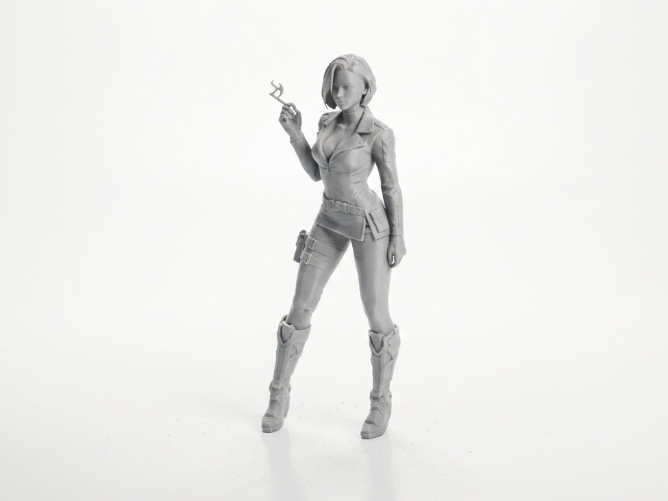 Lady Smoking Cigarette Figurine Female 3D Printable