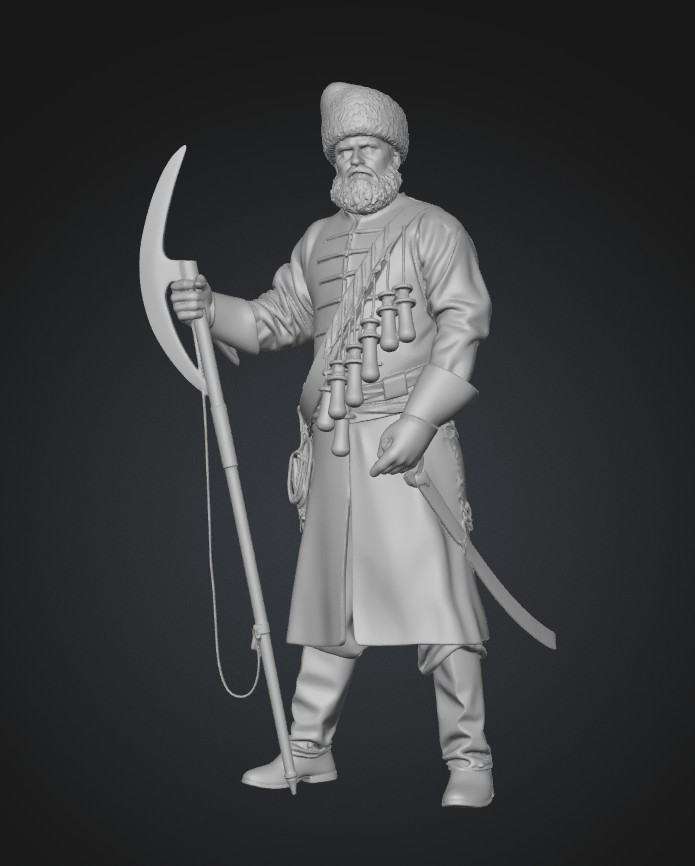Russian Streletc with Crescent Blade