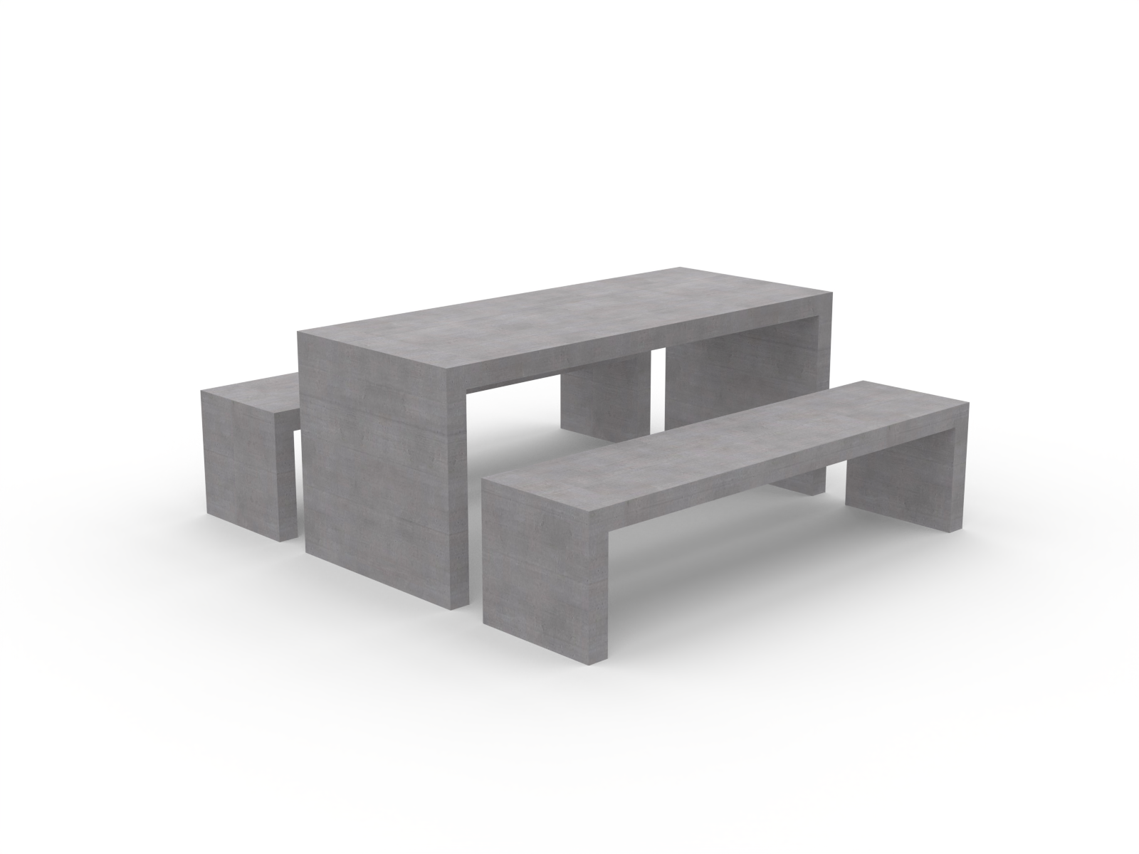 Scale Concrete Picnic Table