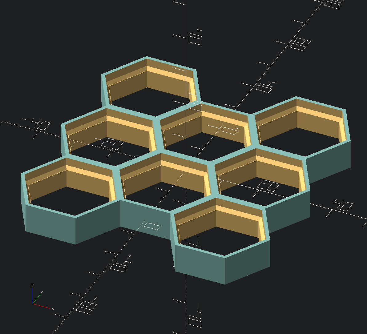 OpenSCAD library for HSW wall and attachments — miniatura 3