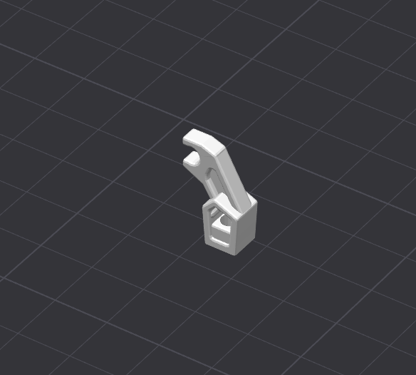 Brick Compatible (49753 / 76116) Mechanical Arm with Thick Support