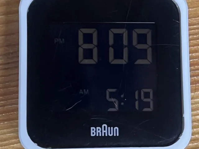 Braun Digital Alarm Clock BC08B / BC08W / BC08G Case