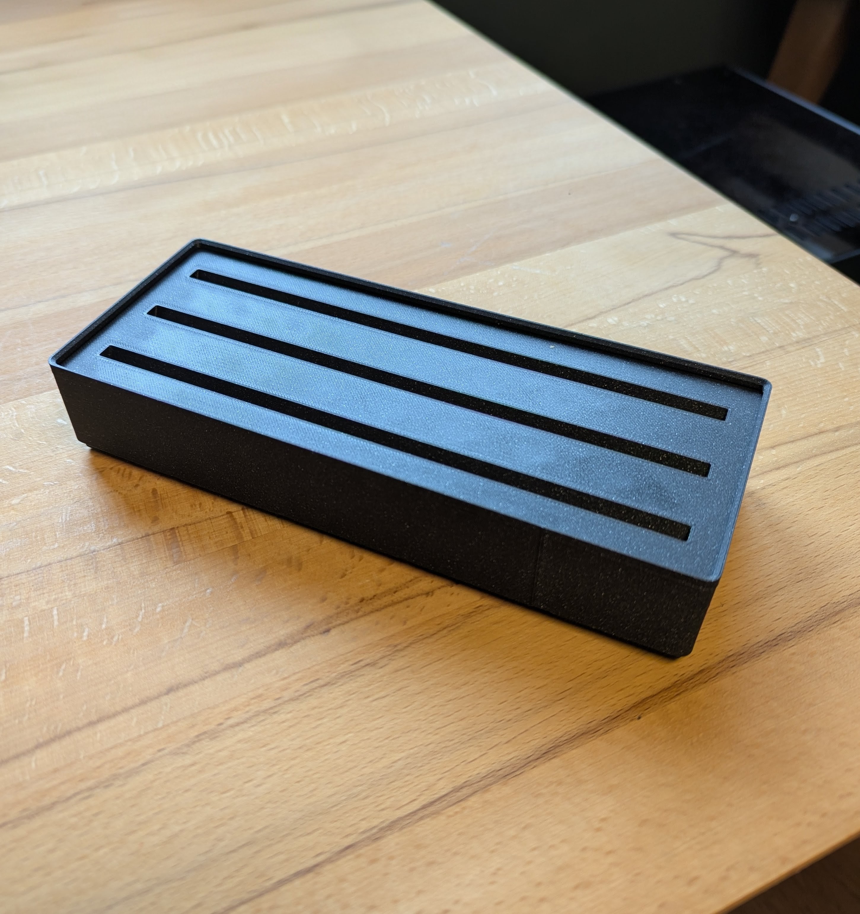2x5 Gridfinity Box with three angled slots