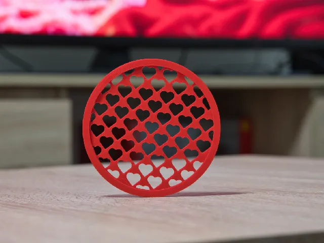 Heart coaster