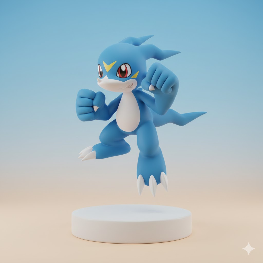 V-mon Digimon Creature Model