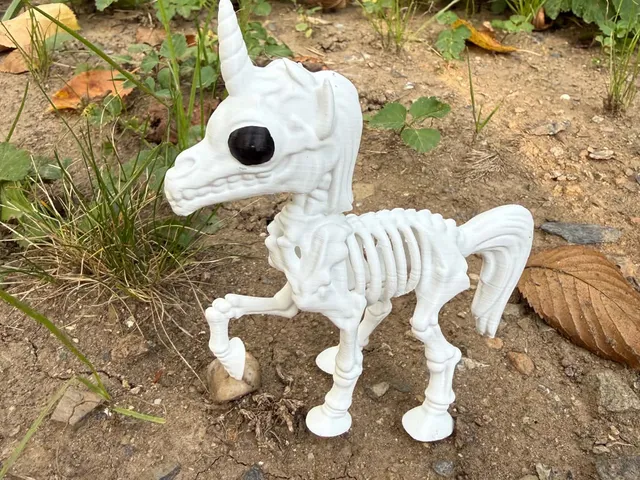 Halloween bone, skeleton Unicorn