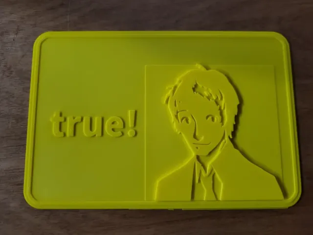 TRUE! Adachi sign(made with make my sign on makerworld)