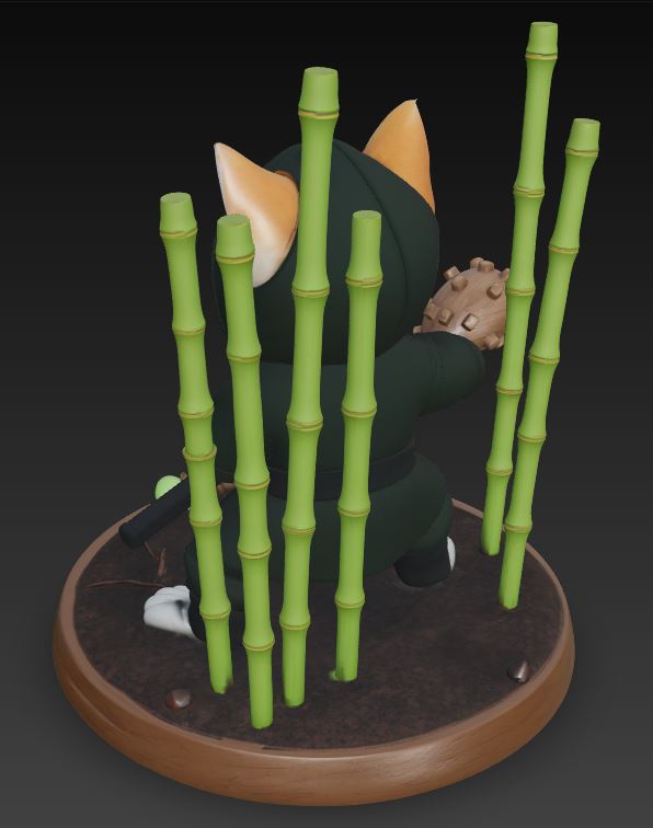 Miniatura 4 do modelo 3D NINJA CAT