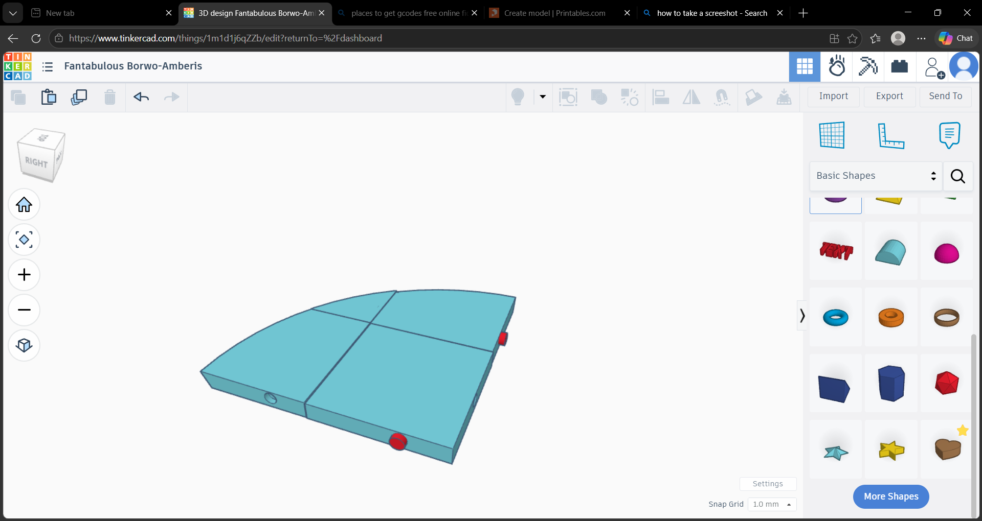 table top / puzzle board (portable) 3D model