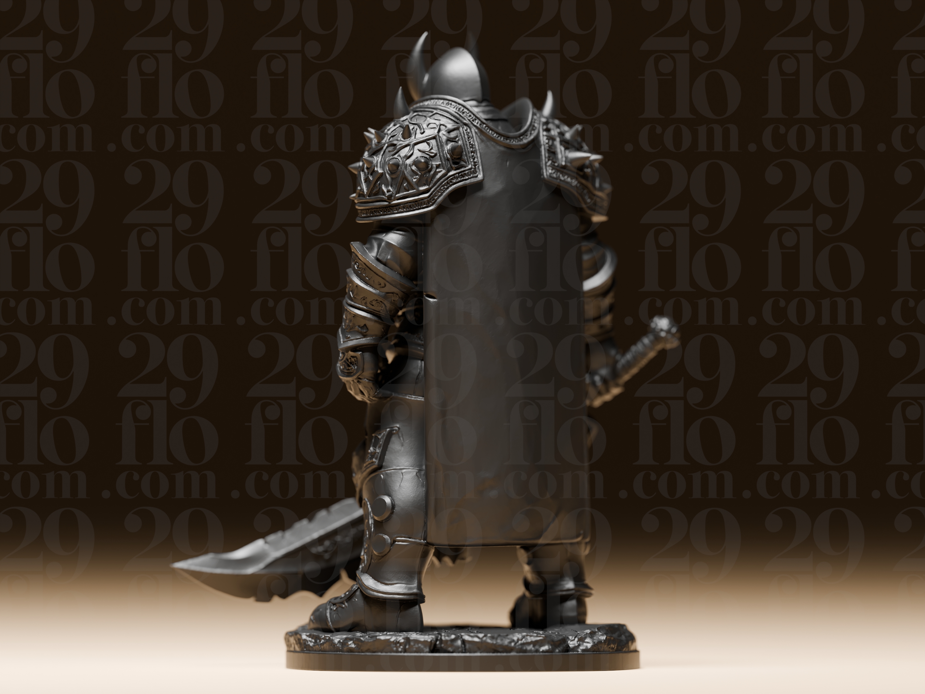 Miniatura 4 do modelo 3D Monster Warrior #04