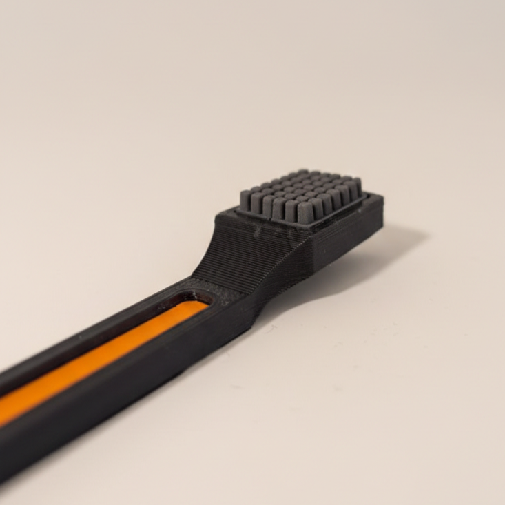 Noozle silicon brush