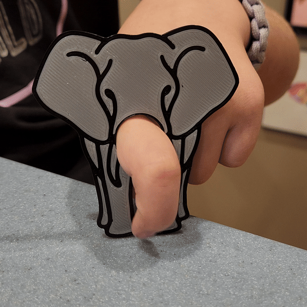 Elephant Trunk Finger Puppet