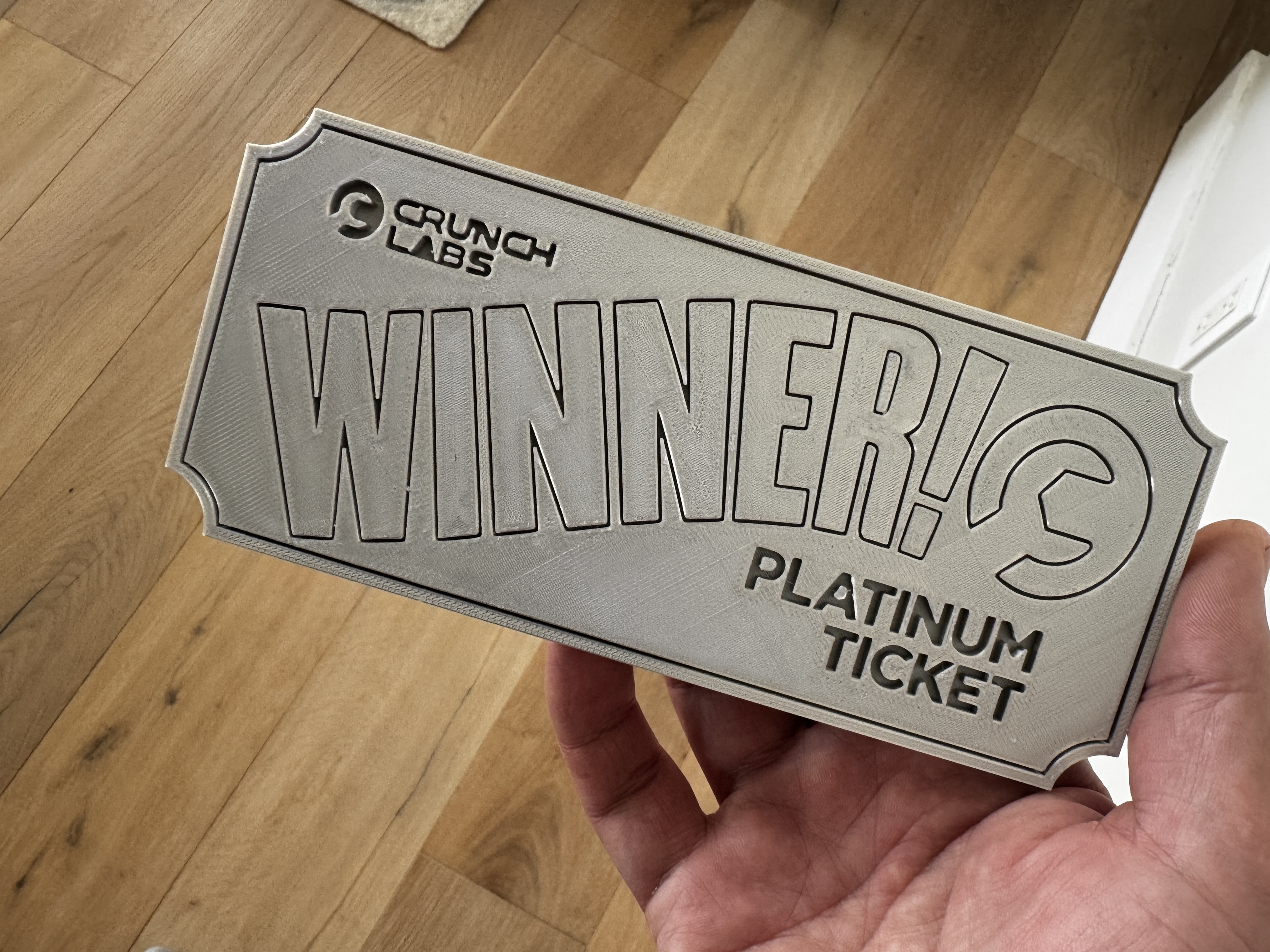 CrunchLabs Platinum Ticket Replica