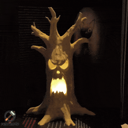 Haunted Tree Trunk – 3D Printable Halloween Decoration