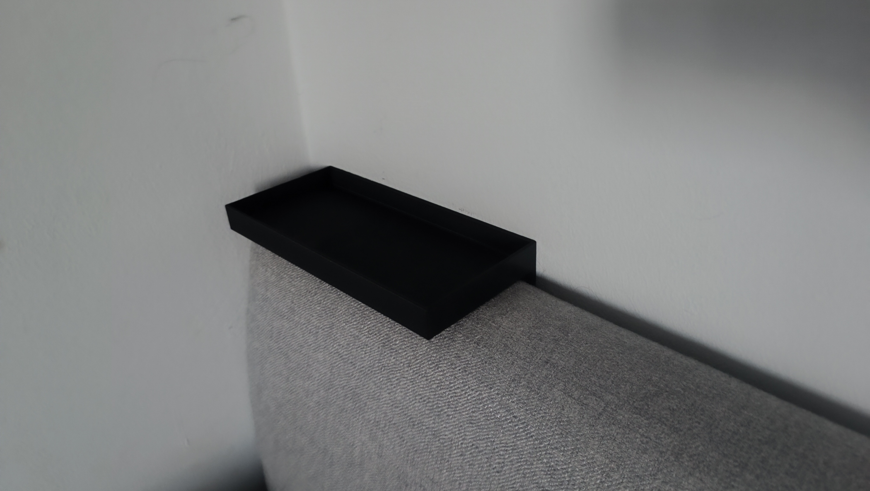 Small shelf for a headboard