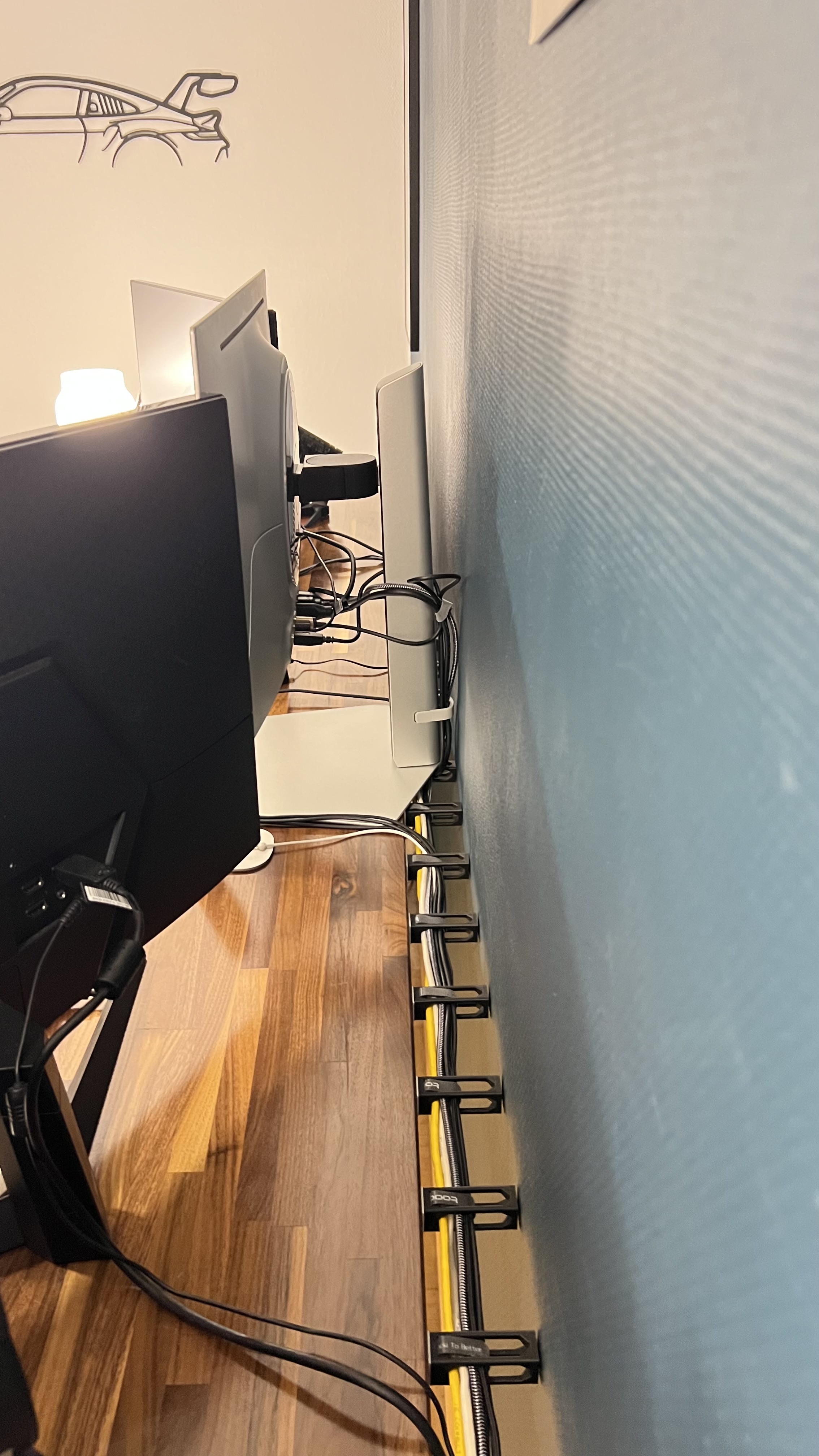 Invisible Table side Cable manage
