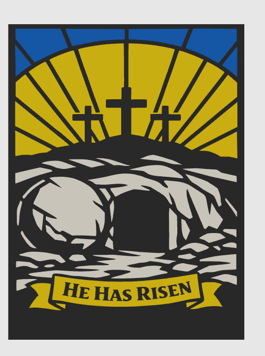 Miniatura 4 do modelo 3D Easter Stained Glass Light