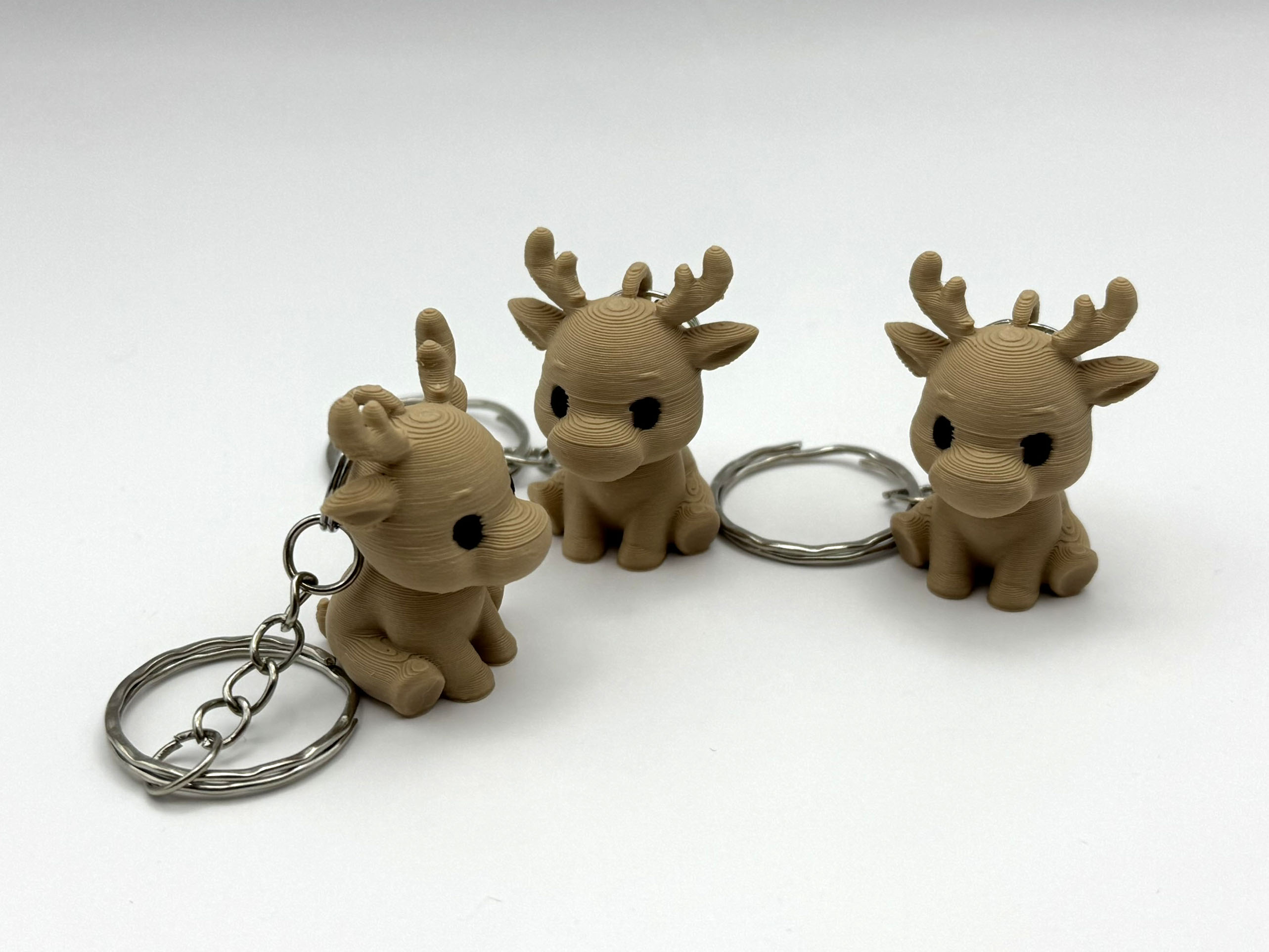 Adorable Moose Keychain Charm