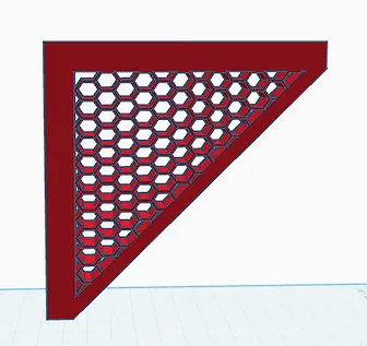 honeycomb pegboard/wall board holder