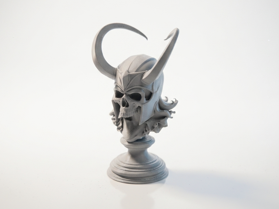 Loki Skull Bust Norse Mythology Sculpture 3D Printable