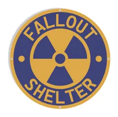 Fallout Shelter sign Wall Decoration Logo Poster