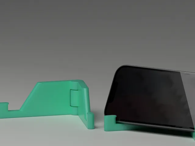 Cell Phone Stand with Print in Place Hinge