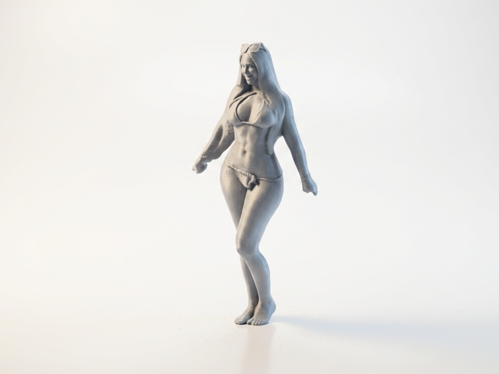 Bikini Beach Babe Female Figure 3D Printable