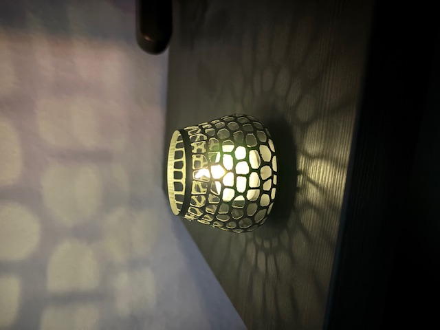 LED Teelicht Deko Vase