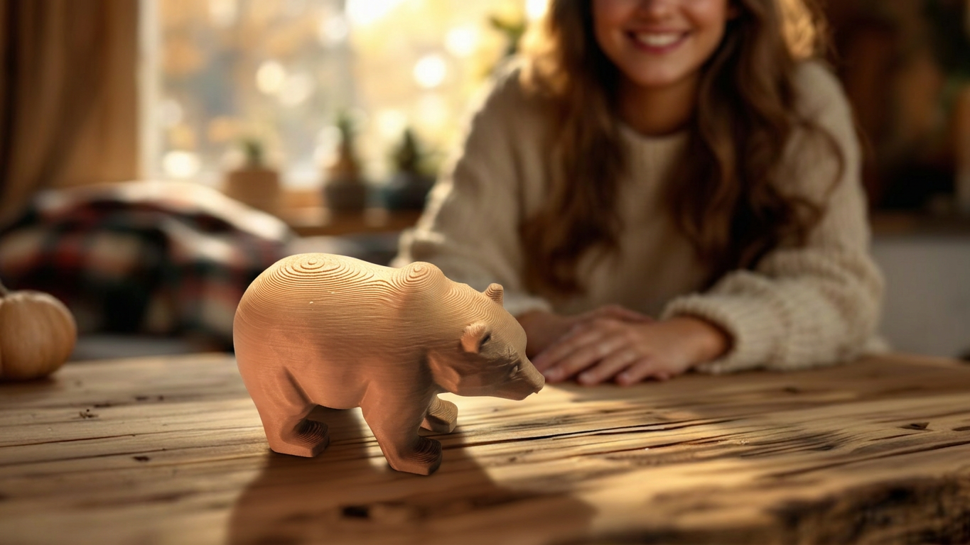 Gradient Bear Figurine