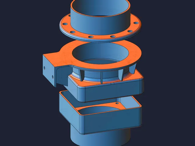 Magnetic 3D Printer Vent Reducers (F8 Fan Mount)