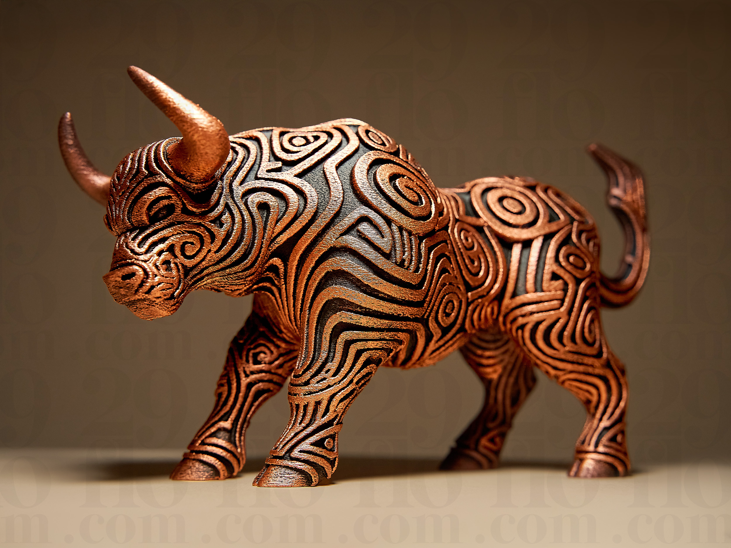 Designer BULL Sculpture