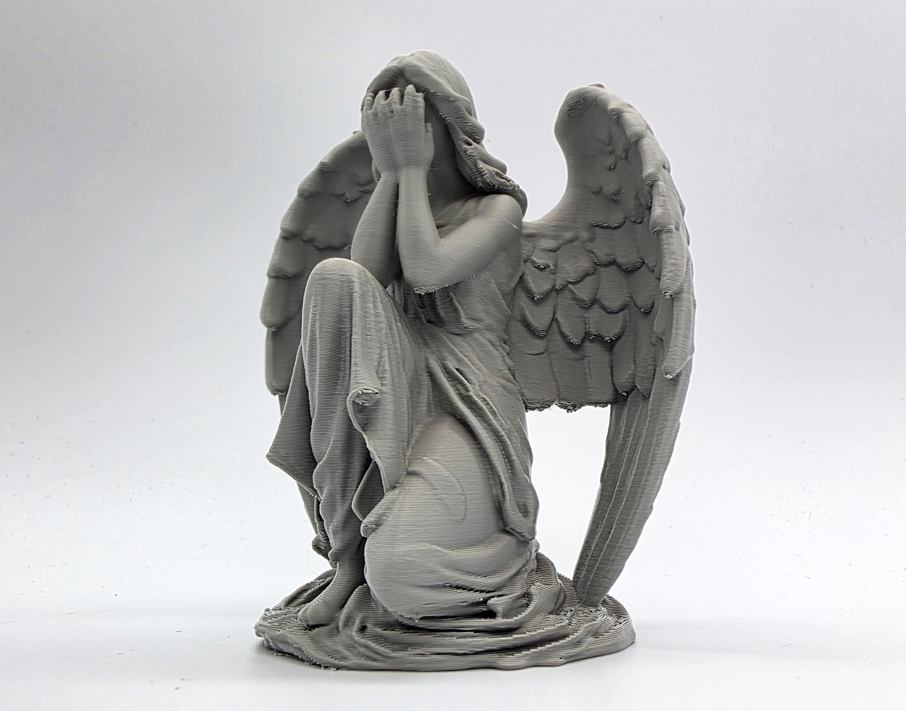 Kneeling Weeping Angel Statue