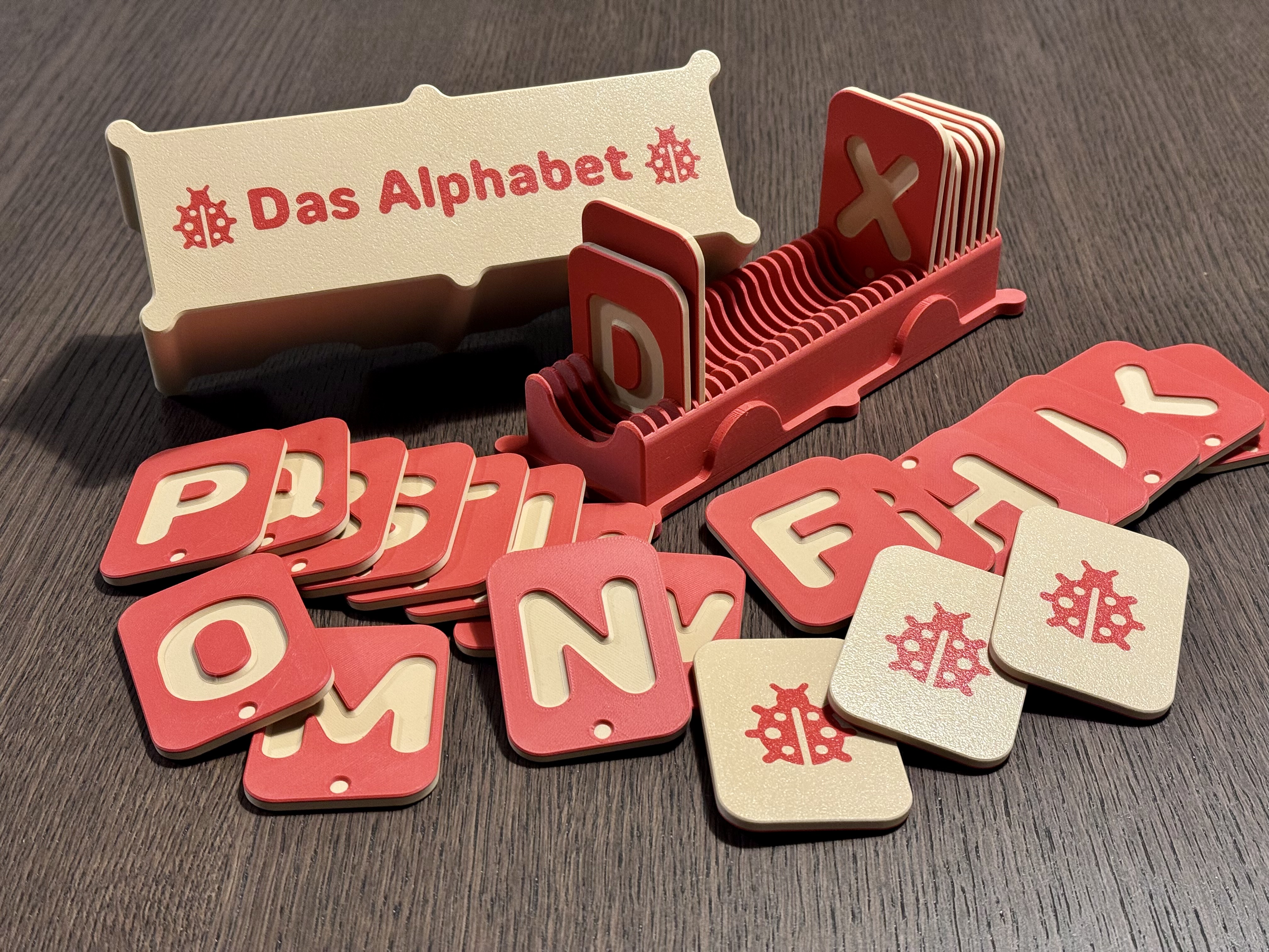 Das Alphabet - Montessori style haptic letter cards