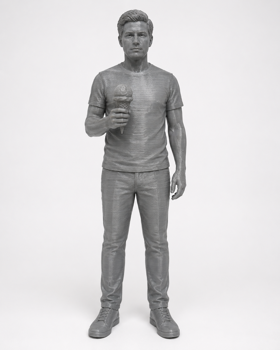 Figur Mann mit Eiscreme
