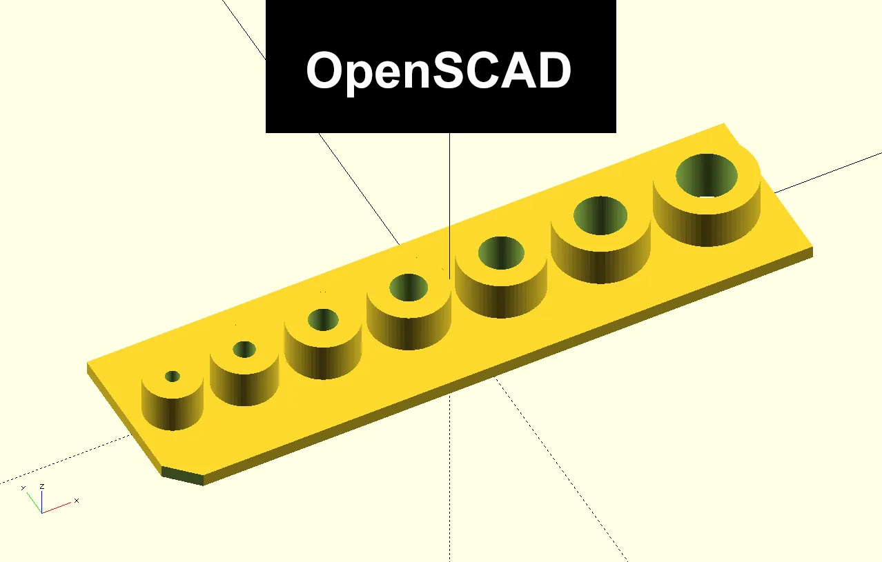 Heat-Set Insert Test Block with Graduated Hole Sizes